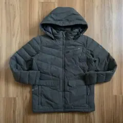 Sノースフェイスハイベントグレー灰色グースダウンジャケットパーカー