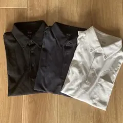 着用一回　UNIQLO ユニクロ　エアリズムカノコポロシャツ　3枚セットのサムネイル