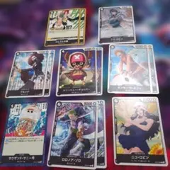 ワンピース トレーディングカード 麦わらの一味セット 黒