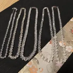 クリスタルビーズ ネックレスセット