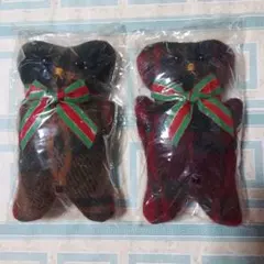 【新品・未使用】装飾・プレゼント等に❗くま型ぬいぐるみ 2体