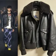 2026年最新】BURBERRY メンズ レザージャケット・ライダースの人気