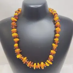 ヴィンテージ ミックスカラー ロイヤルアンバー 琥珀 コハク ネックレス