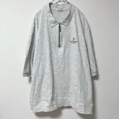U.S. POLO ASSN ハーフジップ スウェット 半袖 ビッグシルエットLのサムネイル