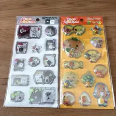 エアインマスコットシール　サンエックス　モノクロブー　みかんぼうや　2枚セット