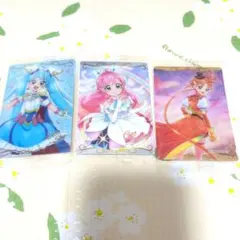 プリキュア　ウエハース　メタリックカード3枚セット