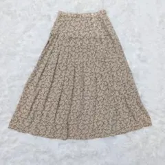 【TRANS WORK/トランスワーク】小花柄 プリーツスカート 9ARのサムネイル