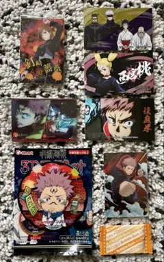 【呪術廻戦】 3Dマグネット&カード、シール 7点 SALE‼️
