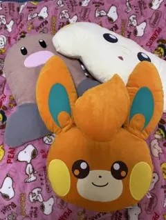 即購入OK 早い者勝ち　在庫限り　ポケモンフェイスクッション3つセット