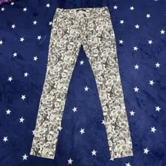 柄パンツ　モノトーン