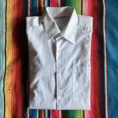 ホワイト 長袖学生ワイシャツ　155