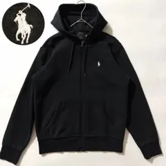 22年製✨ポロラルフローレン フルジップパーカー ポニー刺繍 ブラック S