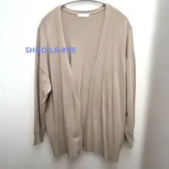 SHOO-LA-RUEベージュ ニット 長袖カーディガン