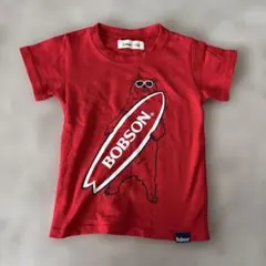 【美品】BOBSON⭐️キッズ Tシャツ 100cm レッド サーフベアのサムネイル