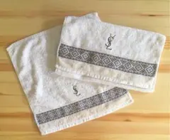 イヴ・サンローラン　タオル2点セット　フェイスタオル　ハンドタオル