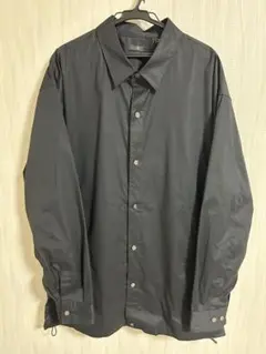 ユニクロ　+J　オーバーサイズシャツブルゾン　 ブラック　XL