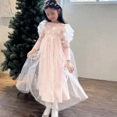 Mon Atelier フラワーモチーフドレス100cm~