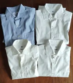 UNIQLO　長袖シャツセット Mサイズ 青 白
