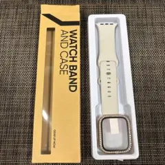 Apple Watch用クリーム色バンドとケース