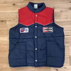 名品！CHAMPION PLUG CAR QUEST レーシングベスト中綿ベストのサムネイル