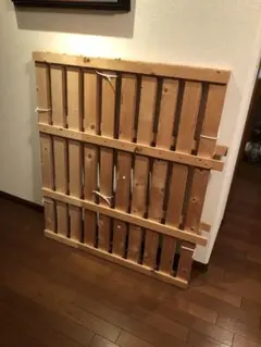 広島引取りのみ　すのこベッド-(三つ折りマットレス)