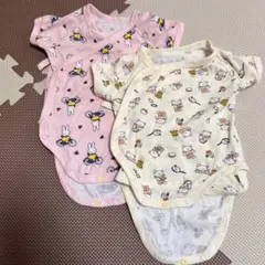ユニクロ ベビー ボディスーツ 70 2枚セット ミッフィー こぐまちゃん