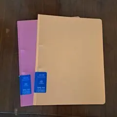 LIHIT LAB. リングファイル オレンジ ピンク 2点セット