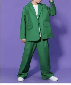 【美品】 スーツ グリーン セットアップ 140cm 緑