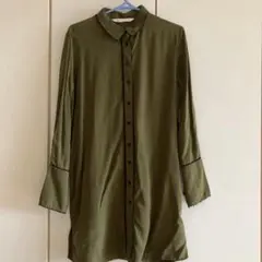 新品未使用　ZARA シャツワンピースチュニック