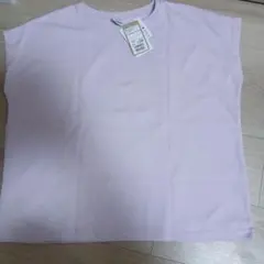 新品タグ付き TIGORA フレンチスリーブ Tシャツ ライラック Sのサムネイル