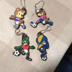 サッカーキャラクター キーホルダー 4個セット