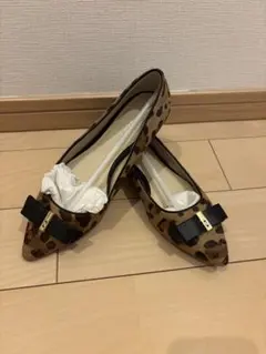 コールハーン　レオパード柄　バレリーナ