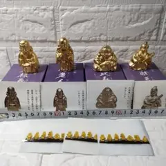 七福神人形 恵比寿置物 金 金属製 ４点のサムネイル