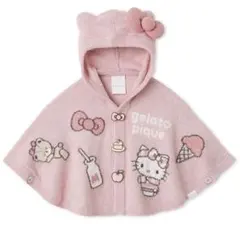 ジェラートピケ　サンリオハウス ハローキティ　BABY スムーズィーポンチョふ