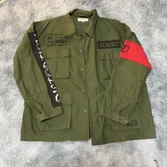 BAYCREST ミリタリージャケット リメイク カスタム オリーブ F