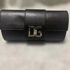 Dolce & Gabbana ドルチェ&ガッバーナ 黒 レザー メガネケース