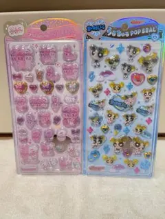 エスターバニー、パワーパフガールズバブルスうるちゅるシール　2枚セット