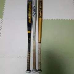 Rawlings Asics ソフトボール3号用バット 3本セットのサムネイル
