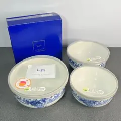 未使用】LP ルイピトー 保存容器3点セット ガラス 蓋付のサムネイル