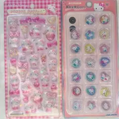サンリオ キティボンボンドロップシール おはじきシール2点セット(正規品)