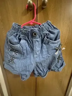 デニムブルー ハーフパンツ 130cm