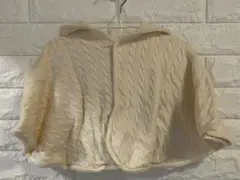 【美品】ラルフローレン ポンチョ オフホワイト 80