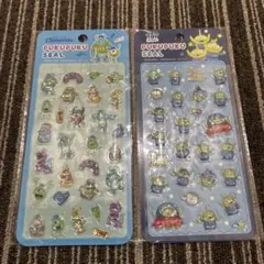 エイリアン リトルグリーンメン　トイストーリーぷくぷくシール　モンスターズインク