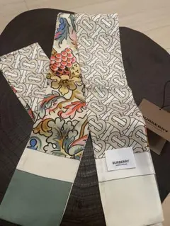BURBERRY シルク スカーフ マルチカラー