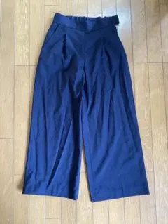 ネイビー ワイドパンツ 　S
