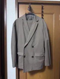 チェック柄ダブルブレストジャケット