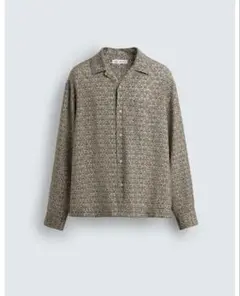 【未使用】ZARA リラックスフィットジオメトリックプリントシャツのサムネイル
