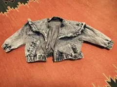 BREEZE フリル付きデニムジャケット サイズ90