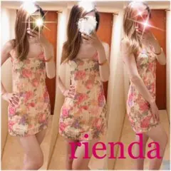 【summer激安タイム SALE】美品☆リエンダ　激かわ花柄ミニワンピース