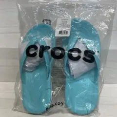 新品・未使用⭐︎ クロックス　CROCS フリップ　水色　M5/W7 （23cm）のサムネイル